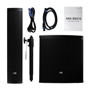 DNA BSX15 zestaw nagłośnieniowy aktywny system słupkowy 450W RMS