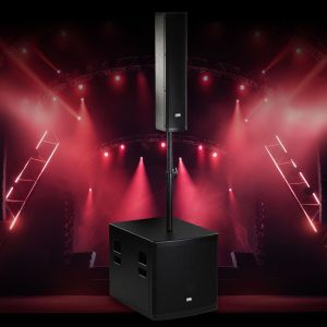 DNA BSX15 zestaw nagłośnieniowy aktywny system słupkowy 450W RMS