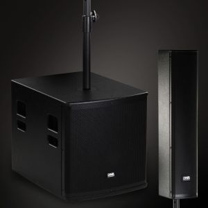 DNA BSX15 zestaw nagłośnieniowy aktywny system słupkowy 450W RMS