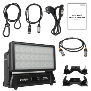 EVOLIGHTS PROTOS 800W IP65 wall washer oświetlenie zewnętrzne LED Art-Net DMX RDM sACN