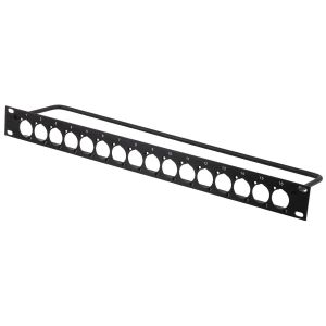 Kera Audio Patch panel RACK 19" 1U na 16 gniazd typu D Kera Audio 1U-16D