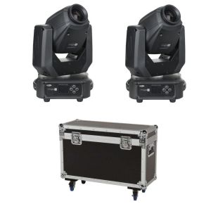 Showtec 2x Phantom 65 Spot + case - para głowic ruchomych spot 65W LED