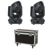 Showtec 2x Phantom 65 Spot + case - para głowic ruchomych spot 65W LED