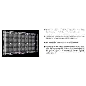 OUTDOOR FIXED CABINET 0,96 x 0,96m - ekran LED