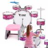 SUPRIMO K-DRUMS 3 różowa perkusja dla dzieci zesta