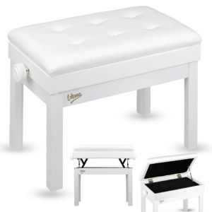 V-TONE PB2 WH ława do pianina keyboardu biała tapi