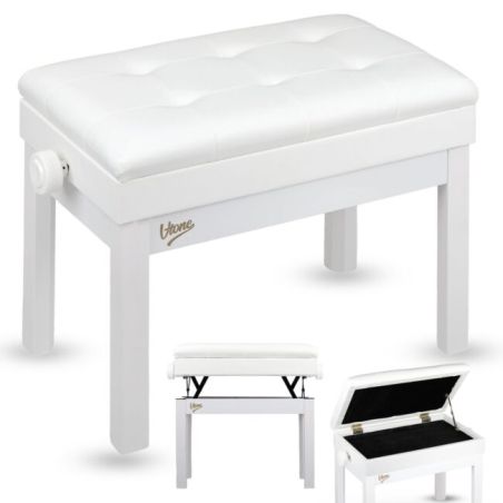 V-TONE PB2 WH ława do pianina keyboardu biała tapi