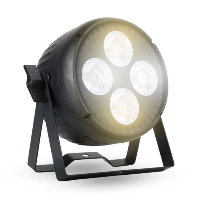  LIGHT4ME VENOM PAR COB CW WW 4x50W reflektor sceniczny oświetlenie imprezowe DJ LED DMX ciepła/zimna biel sterowanie dźwiękiem 