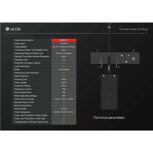 Mode 2026 Battery Powered Chain Hoist FreeHoist+ - wciągarka elektryczna z łańcuchem i akumulatorem