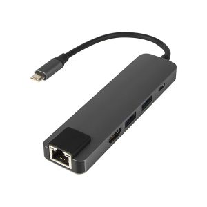 Karta sieciowa USB-C HUB RJ45 + HDMI K-03