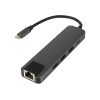 Karta sieciowa USB-C HUB RJ45 + HDMI K-03
