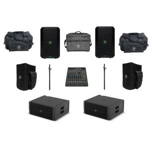 Mackie 2x Thump Go + 2x ThumpSub Go + PROFX10GO  - przenośny zestaw aktywny z mikserem i pokrowcami