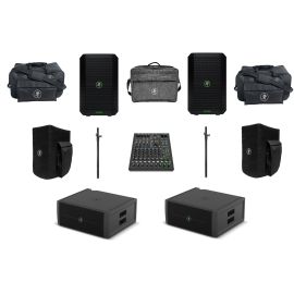 Mackie 2x Thump Go + 2x ThumpSub Go + PROFX10GO  - przenośny zestaw aktywny z mikserem i pokrowcami