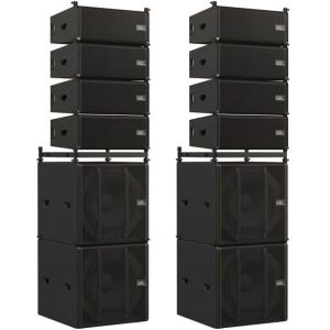 DAP AUDIO Odin Stack Set – kompletny zestaw stołowy z 8 głośnikami satelitarnymi i 4 subwooferami