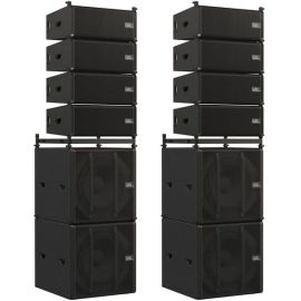 DAP AUDIO Odin Stack Set – kompletny zestaw stołowy z 8 głośnikami satelitarnymi i 4 subwooferami