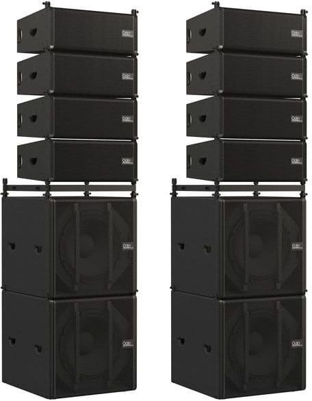 DAP AUDIO Odin Stack Set – kompletny zestaw stołowy z 8 głośnikami satelitarnymi i 4 subwooferami