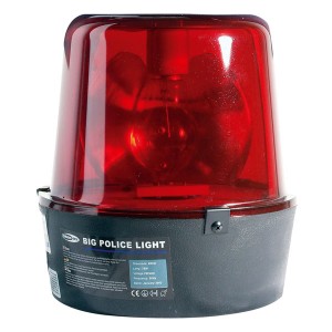Showtec Large Police Light, czerwony, żarówka 75W