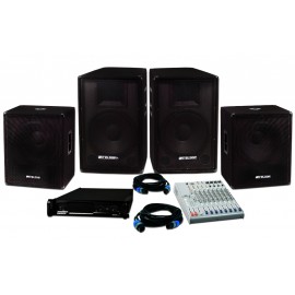 Lighting Center Zestaw 5 - zestaw nagłośnieniowy 2x600W