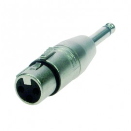 Reloop Adaptor XLR F / Mono 6.3 mm Jack M - przelotka