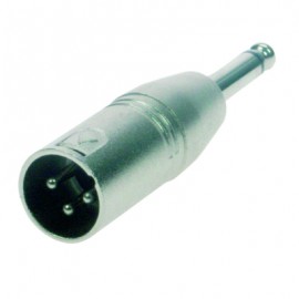 Reloop Adaptor XLR M / Mono 6.3 mm Jack M - przelotka