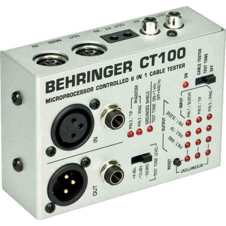 Behringer CABLE TESTER CT100 - tester kabli