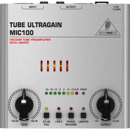 Behringer TUBE ULTRAGAIN MIC100 - przedwzmacniacz mikrofonowy
