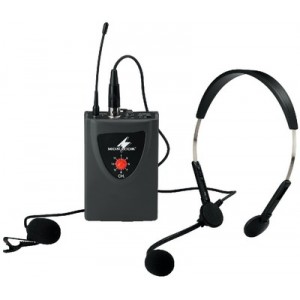 Monacor TXA-100HSE - wielozakresowy nadajnik kieszonkowy z mikrofonami