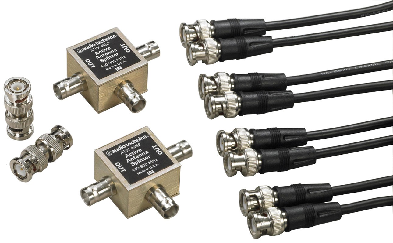 Audio-Technica ATW-49SP - Zestaw aktywnych spliterów antenowych inline