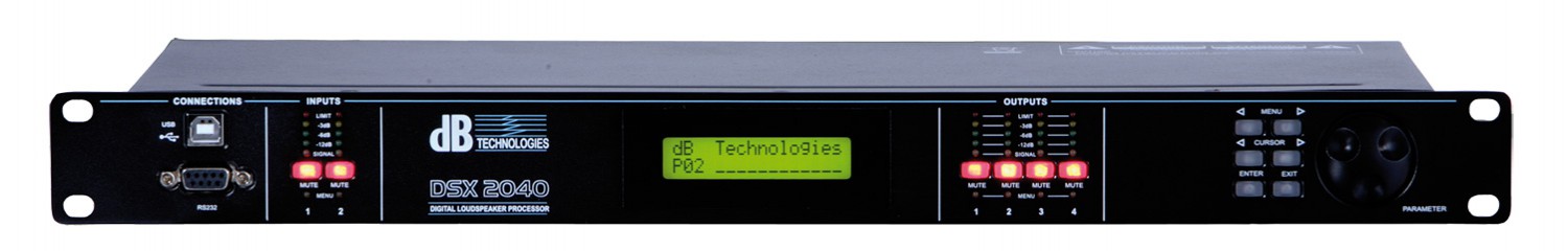 dB Technologies DSX 2040 - cyfrowy procesor głośnikowy