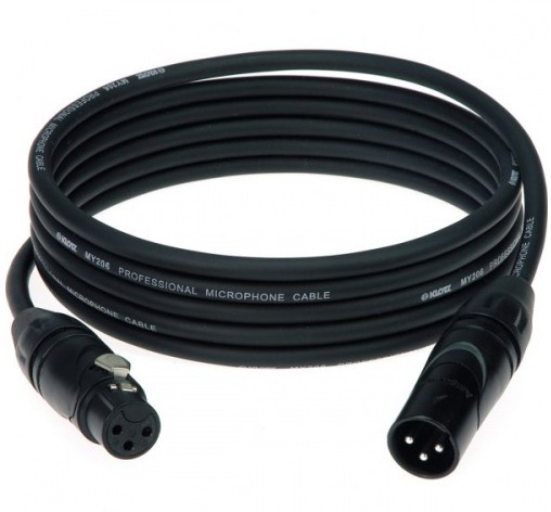 Klotz XLR-XLR Amphenol BLACK - kabel mikrofonowy 3m