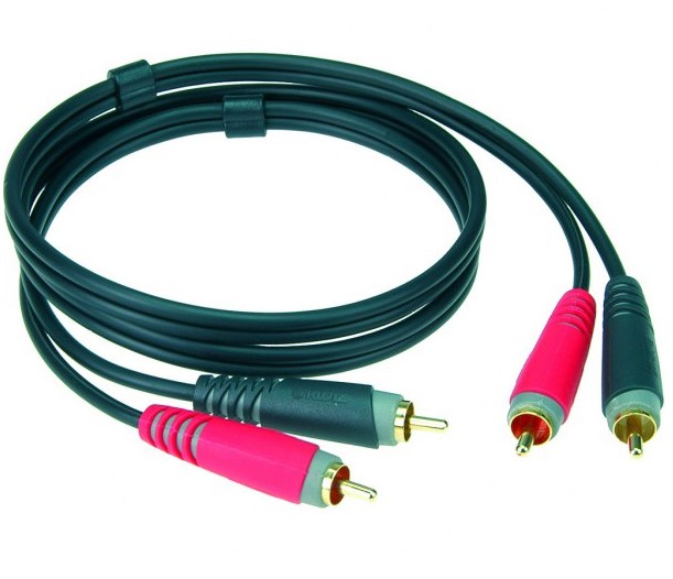 Klotz NIESYM. 2XRCA-2XRCA GOLD - kabel audio (6m)