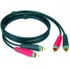 Klotz NIESYM. 2XRCA-2XRCA GOLD - kabel audio (6m)