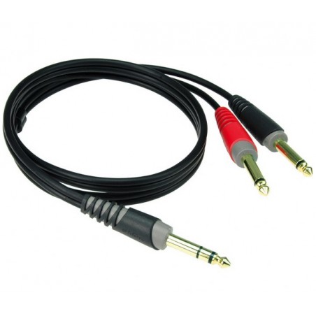 KLOTZ INSERTOWY NIESYM. J/STEREO-2XJ GOLD - kabel audio (2m)
