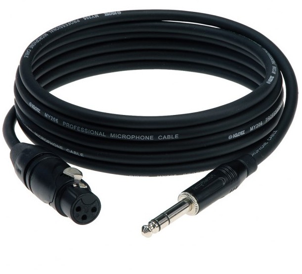 KLOTZ XLR-J AMPHENOL BLACK - kabel mikrofonowy symetryczny (3m)