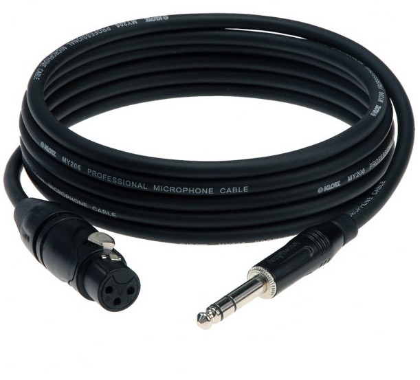KLOTZ XLR-J AMPHENOL BLACK - kabel mikrofonowy symetryczny (3m) KLOTZ XLR-J AMPHENOL BLACK - kabel mikrofonowy symetryczny (3m)