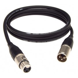 Klotz XLR-XLR Amphenol BLACK - kabel mikrofonowy 3m
