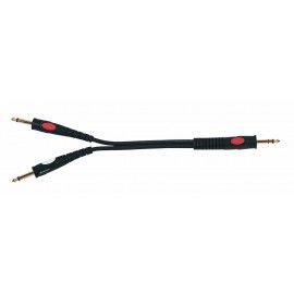 Die Hard DH620 - Kabel audio stereo jack M - 2 x mono jack M 0,3m