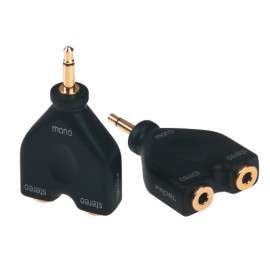 Die Hard DHPA138 - Adapter mono mini jack M - 2 x stereo mini jack F