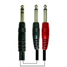 SCHULZKABEL IS-1.8 JACK STEREO - 2x JACK MONO - kabel insertowy (1,8m)