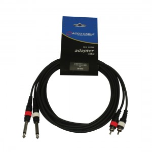 Accu-Cable AC-2R-2J6M/3 - kabel audio 2x RCA - 2x JACK