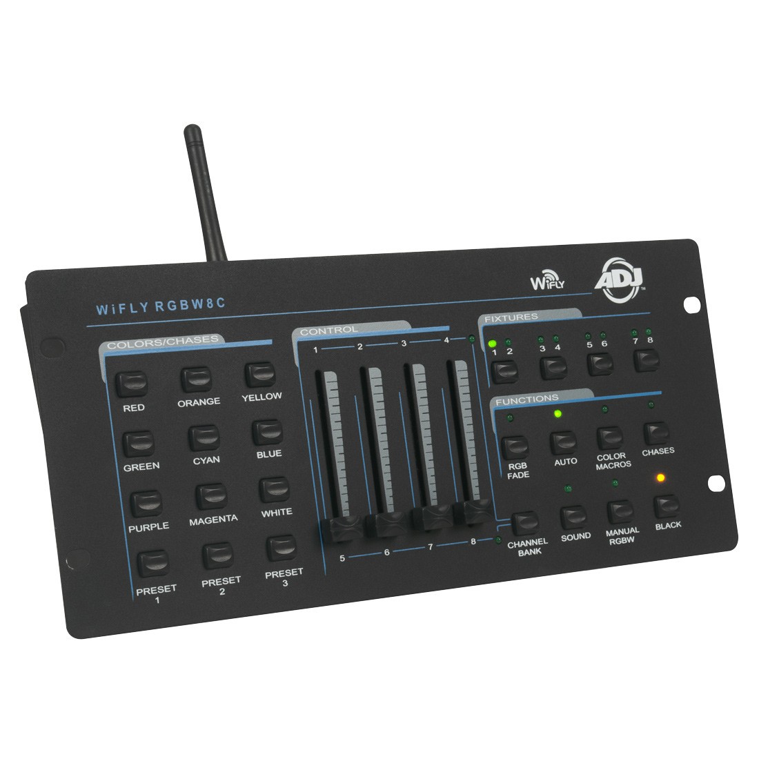 American Dj WiFly RGBW8C - bezprzewodowy sterownik DMX ADJ WiFly RGBW8C - bezprzewodowy sterownik DMX
