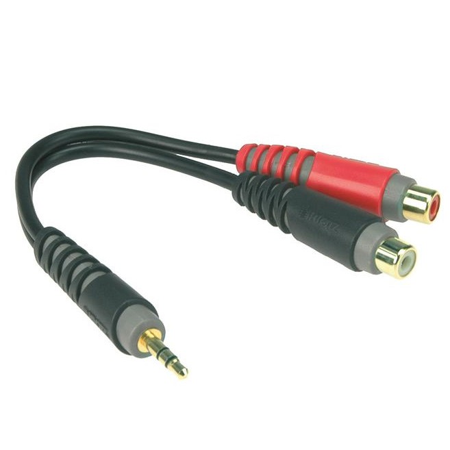 Klotz AYS-4 2xRCA/F-MJ/STEREO GOLD 0,2M - przejściówka / redukcja Klotz AYS-4 2xRCA/F-MJ/STEREO GOLD 0,2M - przejściówka / redukcja