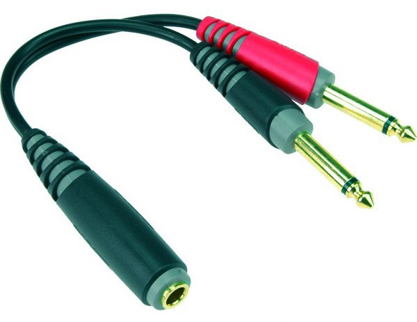 Klotz AYS-5 2XJ/MONO-J/STEREO/F GOLD 0,2M - przejściówka / redukcja Klotz AYS-5 2XJ/MONO-J/STEREO/F GOLD 0,2M - przejściówka / redukcja