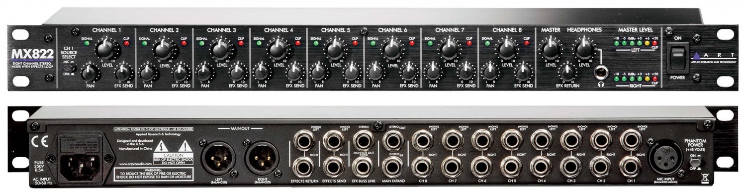 Art MX822 - mikser audio Art MX822 - mikser audio