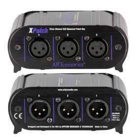 Art XPatch - 3 kanałow krosownica z złączami XLR