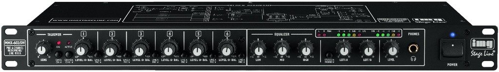 IMG Stage Line MMX-602/SW - mikser mikrofonowo-liniowy IMG Stage Line MMX-602/SW - mikser mikrofonowo-liniowy
