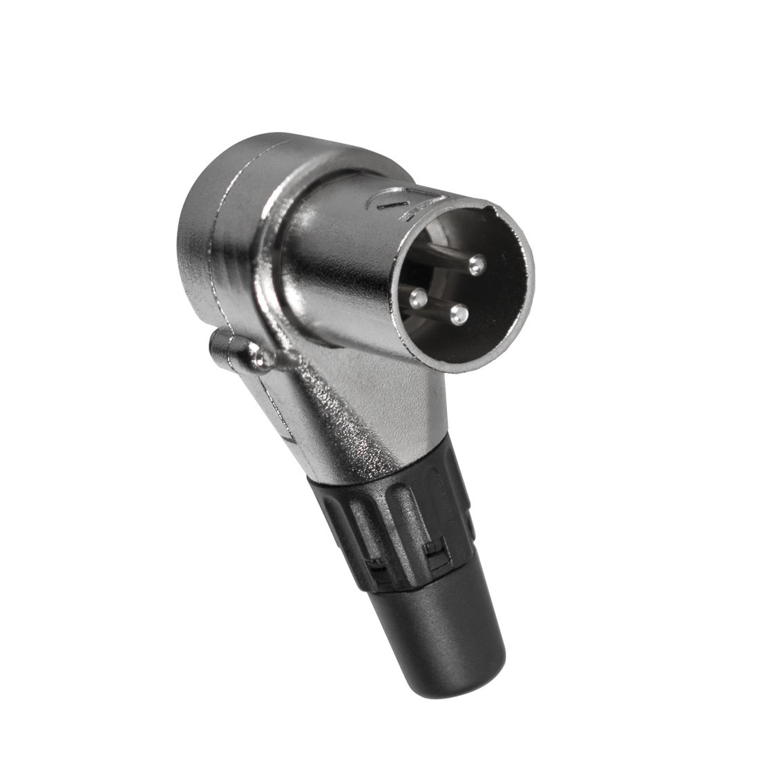 American Audio AC-C-XM-90 90° XLR Stecker male - wtyk kątowy męski XLR American Audio AC-C-XM-90 90° XLR Stecker male - wtyk kątowy męski XLR