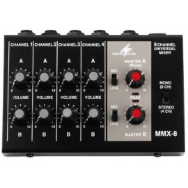 Monacor MMX-8 - kompaktowy mikser audio