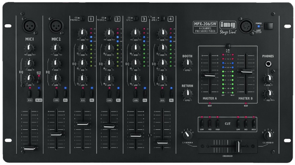 Monacor MPX-206/SW - mikser DJ Monacor MPX-206/SW - mikser DJ