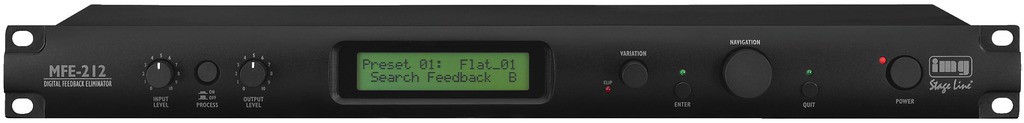 IMG Stage Line MFE-212 - eliminator sprzężeń dsp stereo IMG Stage Line MFE-212 - eliminator sprzężeń dsp stereo